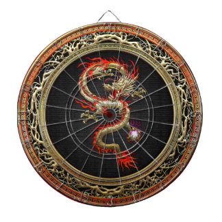 [200] Golden Chinese Dragon Fucanglong Dartboard