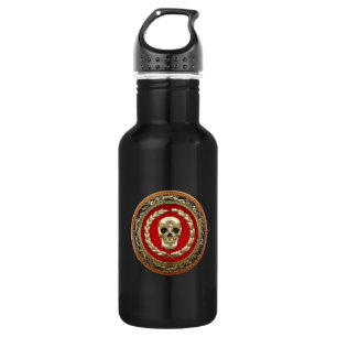 [200] Golden Skull 532 Ml Water Bottle