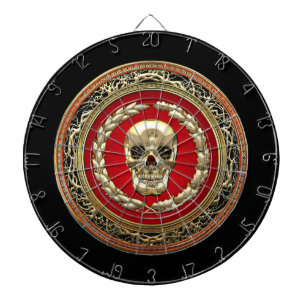 [200] Golden Skull Dartboard