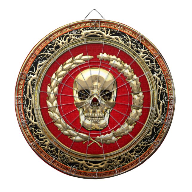 [200] Golden Skull Dartboard (Front)