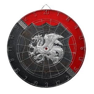 [200] Icelandic Dragon, Landvættir [Silver] Dartboard