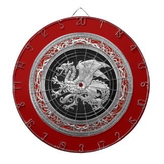 [200] Icelandic Dragon, Landvættir [Silver] Dartboard