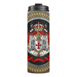 [200] Knights Templar Coat of Arms Thermal Tumbler