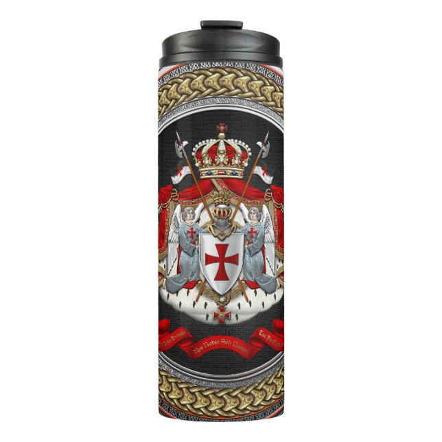 [200] Knights Templar Coat of Arms Thermal Tumbler (Front)