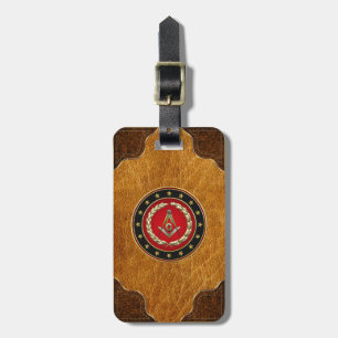 [200] Masonic Square and Compasses [3rd Degree] Luggage Tag