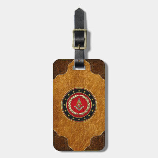 [200] Masonic Square and Compasses [3rd Degree] Luggage Tag