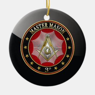 [200] Master Mason - 3rd Degree Square & Compasses Ceramic Tree Decoration