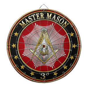 [200] Master Mason - 3rd Degree Square & Compasses Dartboard