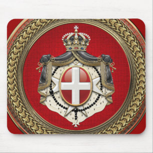 [200] Order of Malta - SMOM Coat of Arms Mouse Mat
