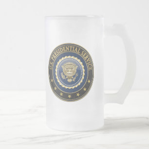 [200] Presidential Service Badge [PSB] Special Ed Frosted Glass Beer Mug