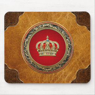 [200] Prince-Princess King-Queen Crown [Belg.Gold] Mouse Mat