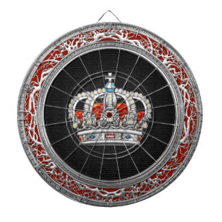 [200] Prince-Princess King-Queen Crown [Silver] Dartboard