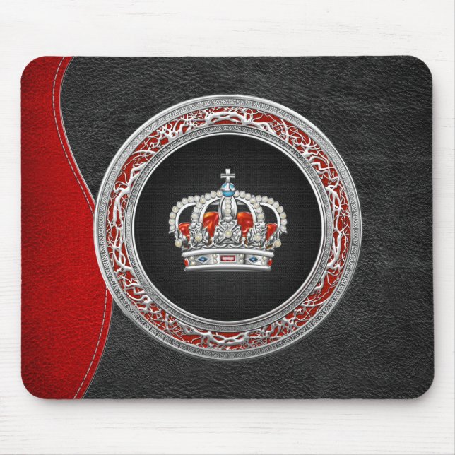 [200] Prince-Princess King-Queen Crown [Silver] Mouse Mat (Front)