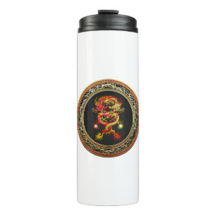 [200] Red and Yellow Dragons Thermal Tumbler