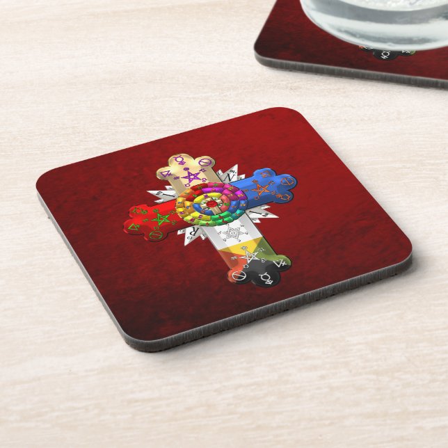 [200] Rosy Cross (Rose Croix) Coaster (Left Side)