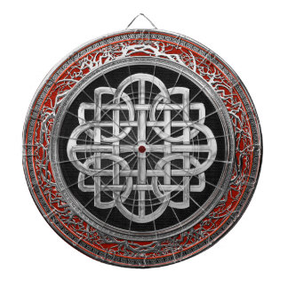[200] Sacred Celtic Silver Knot Cross Dartboard