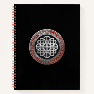 [200] Sacred Celtic Silver Knot Cross Notebook