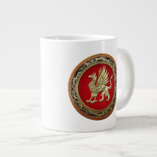 [200] Sacred Gold Griffin Large Coffee Mug