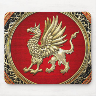 [200] Sacred Gold Griffin Mouse Mat