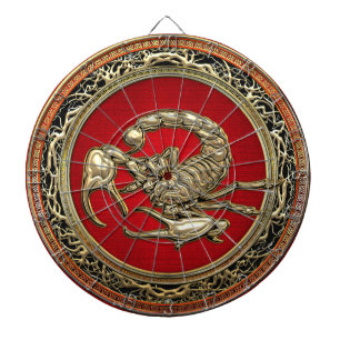 [200] Sacred Golden Scorpion on Red Dartboard