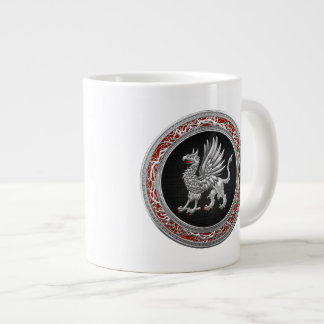 [200] Sacred Silver Griffin Large Coffee Mug