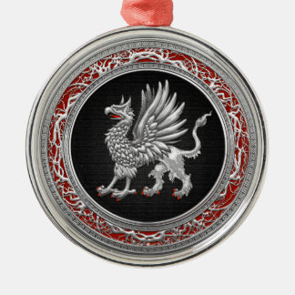 [200] Sacred Silver Griffin Metal Tree Decoration