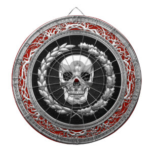 [200] Silver Skull Dartboard
