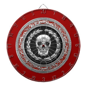 [200] Silver Skull Dartboard