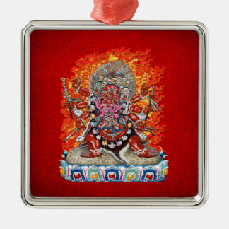 [200] Tibetan Thangka  - Wrathful Deity Hayagriva Metal Tree Decoration