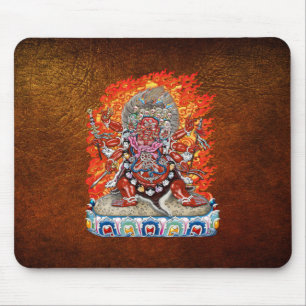 [200] Tibetan Thangka  - Wrathful Deity Hayagriva Mouse Mat