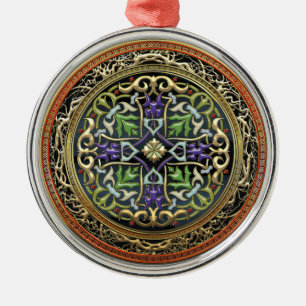 [200] Treasure Trove: Celtic Cross Metal Tree Decoration