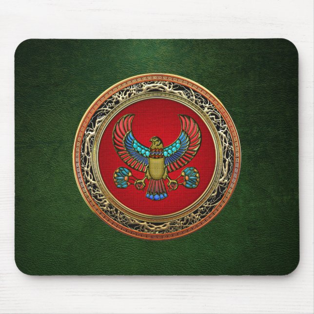 [200] Treasure Trove: Egyptian Falcon Mouse Mat (Front)
