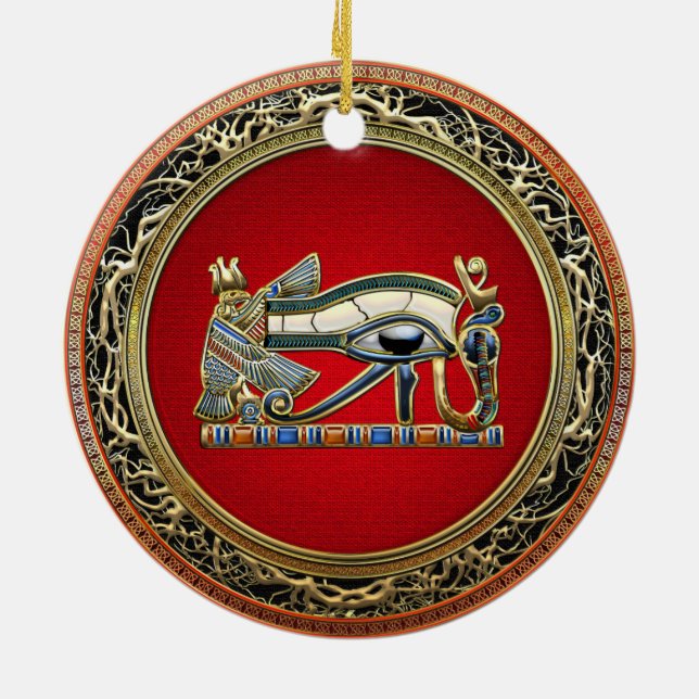 [200] Treasure Trove: The Eye of Horus Ceramic Tree Decoration (Back)