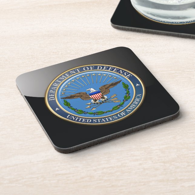 [200] U.S. Department of Defence (DOD) Emblem [3D] Coaster (Left Side)