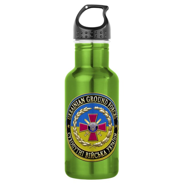 [200] Ukrainian Ground Forces [Special Edition] 532 Ml Water Bottle (Front)