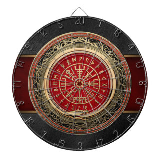 [200] Vegvisir - Viking Gold Magic Runic Compass Dartboard