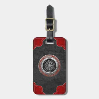 [200] Vegvisir - Viking Silver Magic Runic Compass Luggage Tag