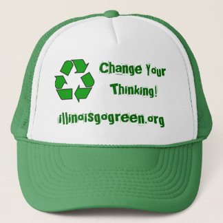 200px-Recycle001.svg, illinoisgogreen.org, Chan... Trucker Hat