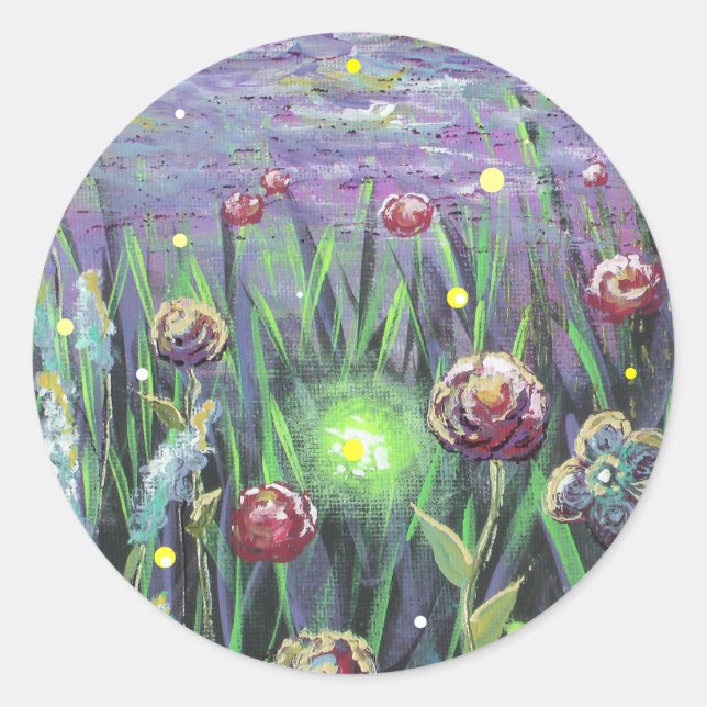 20100903-104618, Firefly Garden Classic Round Sticker (Front)