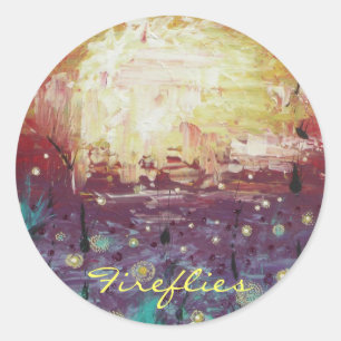 20100905-083400, Fireflies Classic Round Sticker