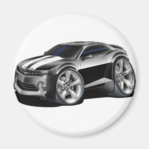 2010-11 Camaro Black-White Car Magnet