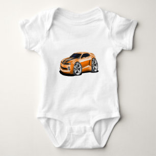 2010-11 Camaro Orange-Black Car Baby Bodysuit