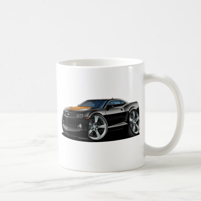 2010-12 Camaro Black-Orange Car Coffee Mug (Right)