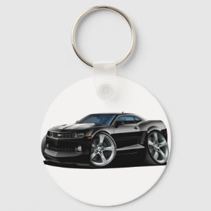 2010-12 Camaro Black-White Car Key Ring