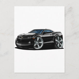2010-12 Camaro Black-White Car Postcard
