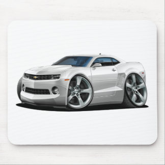 2010-12 Camaro White Car Mouse Mat