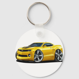2010-12 Camaro Yellow-Black Car Key Ring
