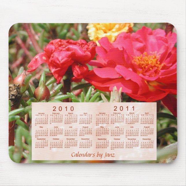 2010-2011 Floral Calendar Mouse Mat (Front)