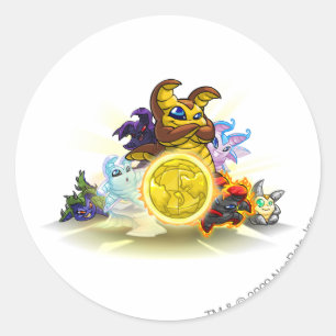 2010 Altador Cup Yooyu Group Classic Round Sticker