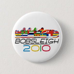 2010: Bobsleigh 6 Cm Round Badge